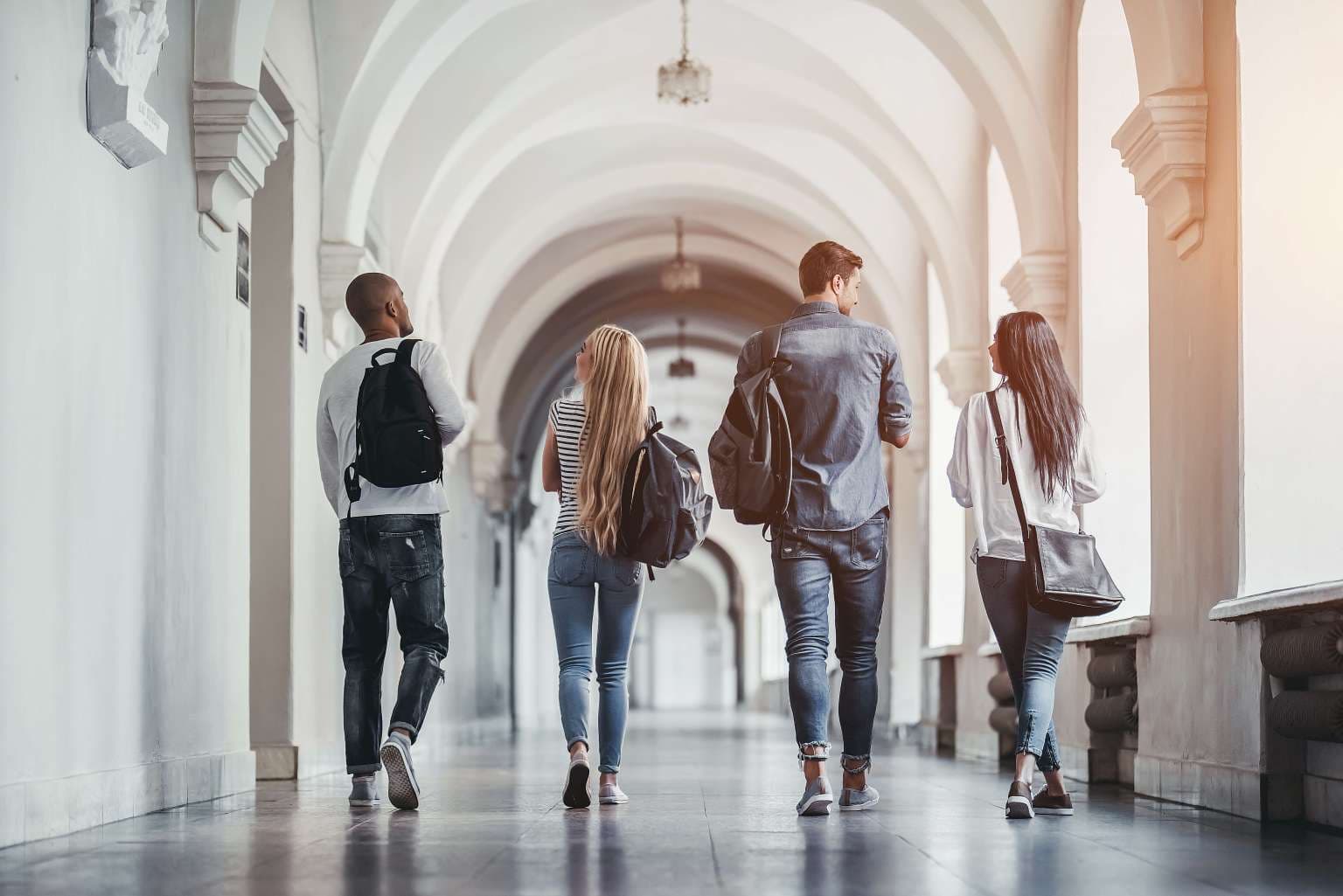 students hallway
