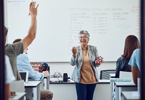 happy teacher
