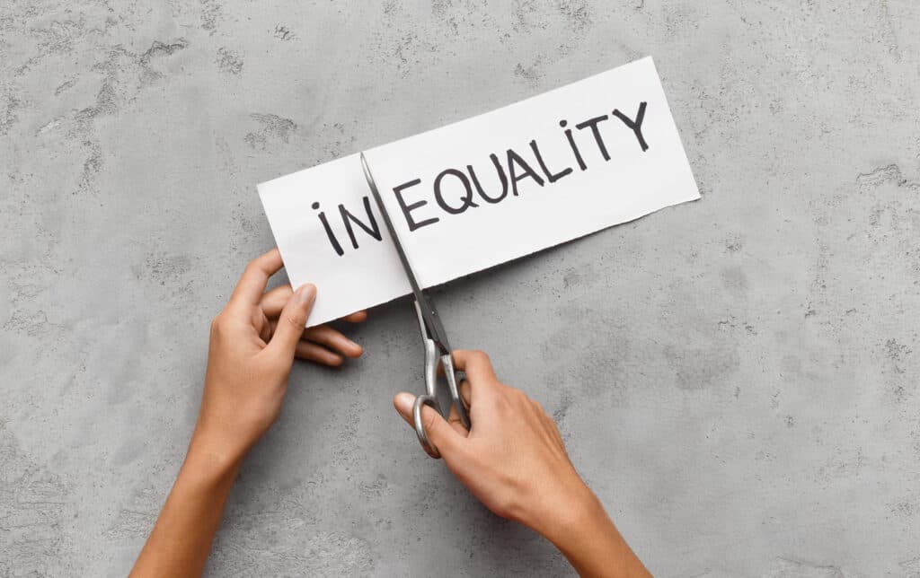 inequality paper cutting